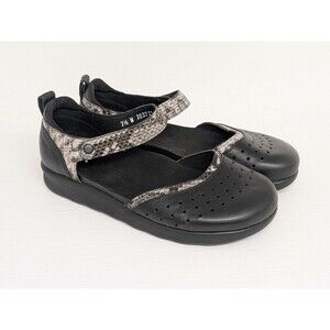 SAS Eden Gravity Women's Mary Jane Shoes Size 7.5 $200 Black Mamba
